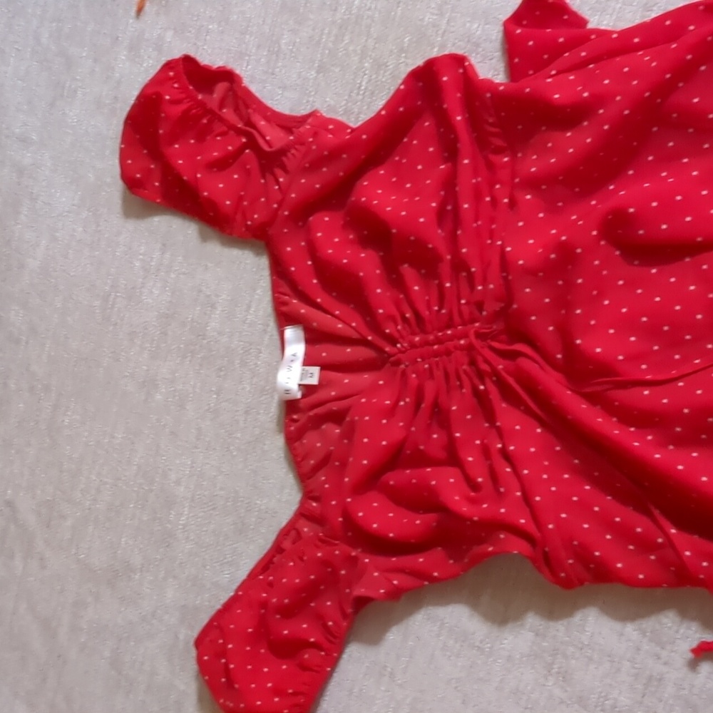 Stunning Red polkadot dress